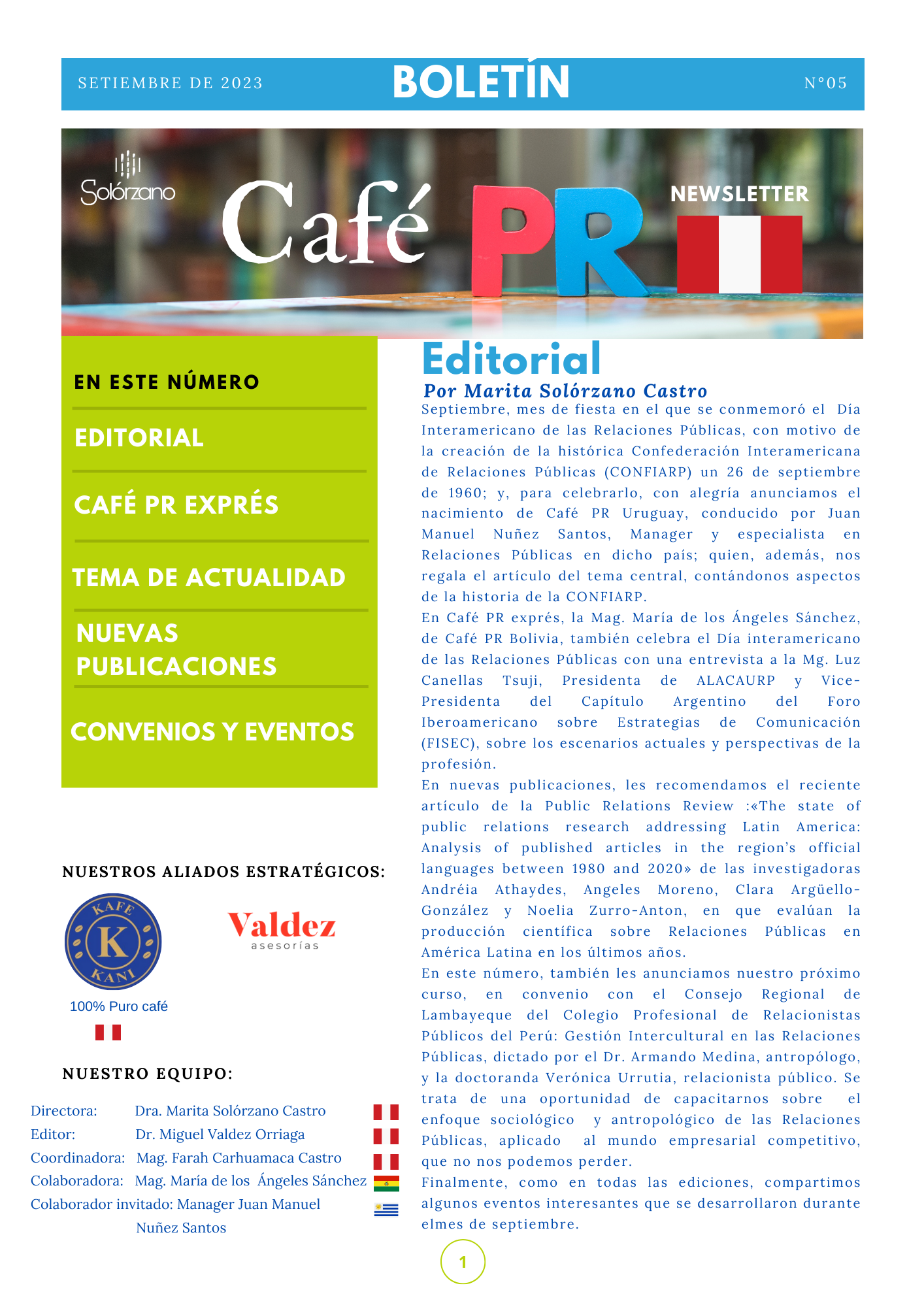 Café PR Newsletter – N°5