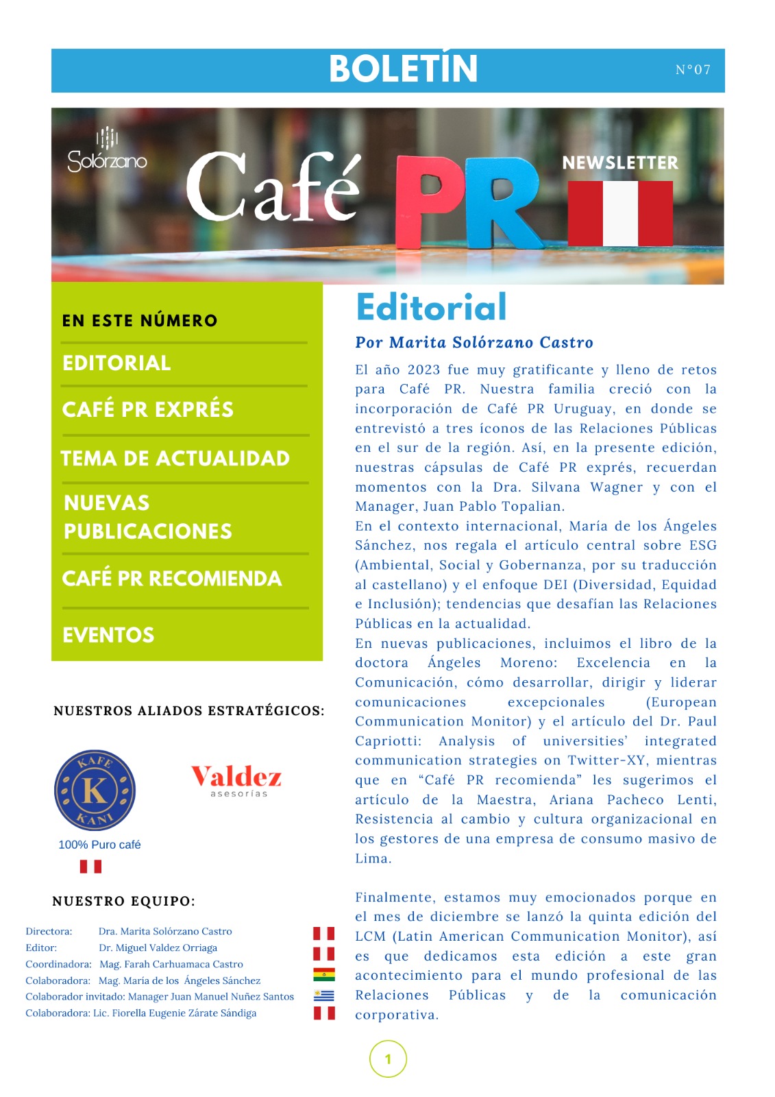 Café PR Newsletter – N°7